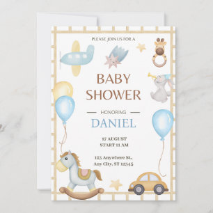 Hola Bebé Invitación de Cumpleaños para Baby Sho