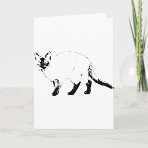 Hola Bold, tarjeta de línea de gato