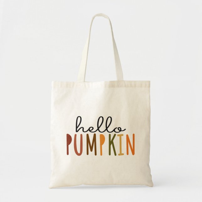 Hola Bolsa de la Calabaza Tote (Frente)