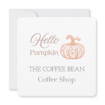 Hola Café de Otoño de Calabaza, Marca de Cafetería