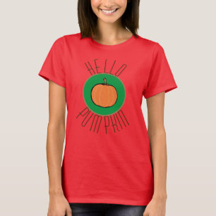 Hola calabaza damas camiseta