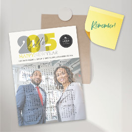 Hola Calendario 2024 Tarjeta de fotos magnética de