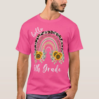 Hola Camisa de quinto grado, profesora de arco iri