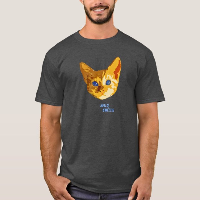 Hola, camisa del gato del Sweetie (Anverso)