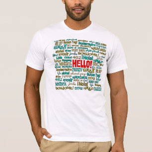 Hola camiseta (de la lengua multi)