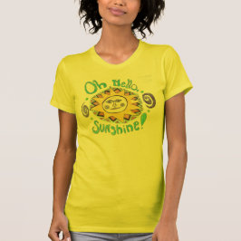 "Hola, camiseta de la sol"