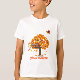 "Hola Camiseta de los niños de calabaza - Caída y 