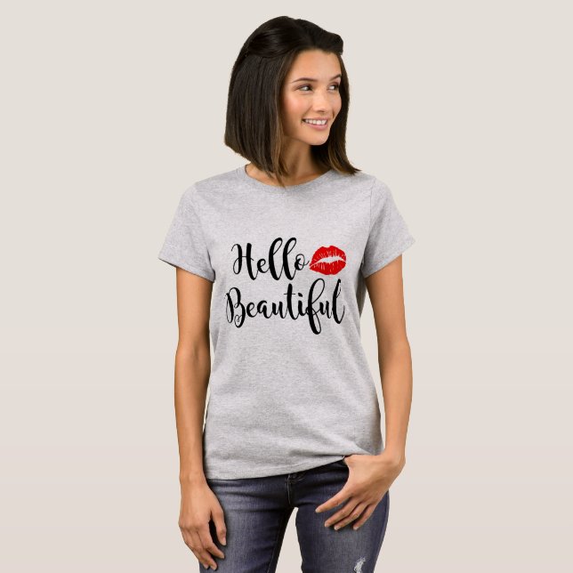 Hola camiseta hermosa (Anverso completo)