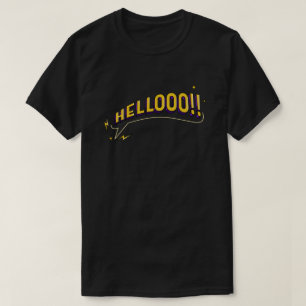 ¡¡HOLA!! Camiseta - Negro