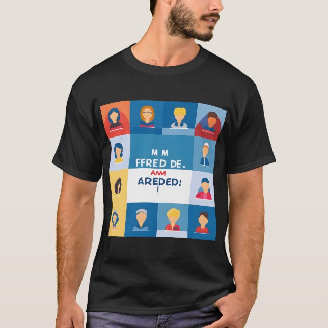 hola Camisetas de los hombres (Anverso)
