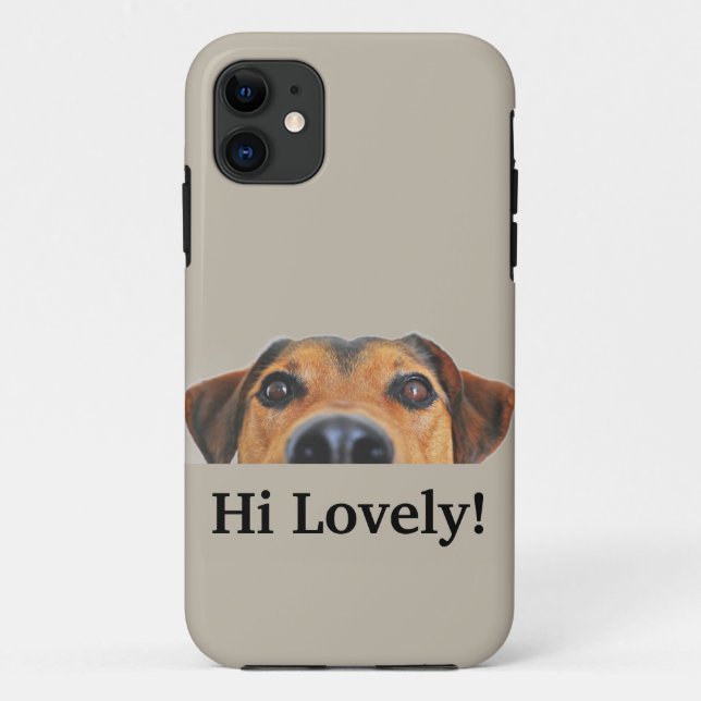 ¡Hola, cariño! Funda del iPhone 11 para los amante (Reverso)