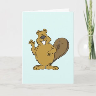 HOLA CASTOR TARJETA DIVERTIDA DE HOLA PARA ÉL