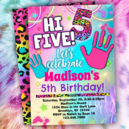 ¡Hola Cinco! 5.ª invitación de cumpleaños para Chi