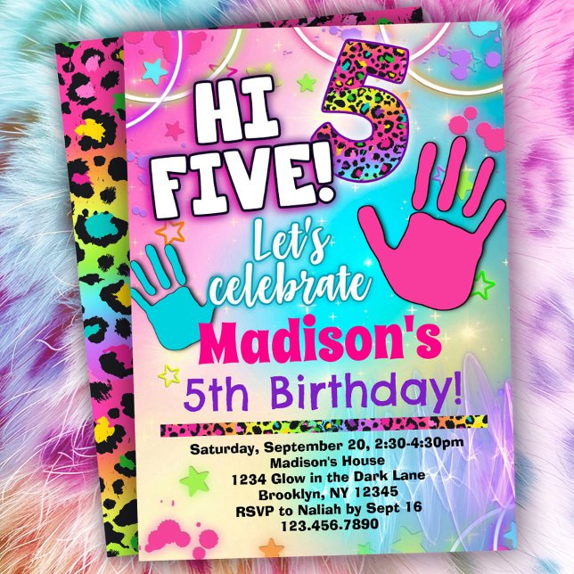 ¡Hola Cinco! 5.ª invitación de cumpleaños para Chi (Subido por el creador)