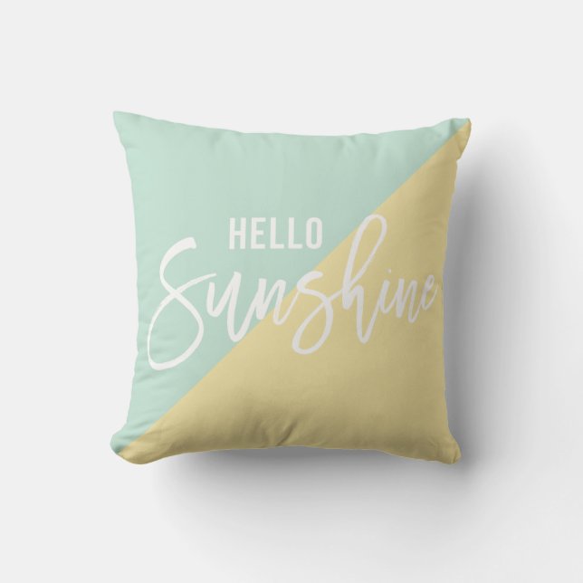 Hola Cojín decorativo de la sol (Anverso)