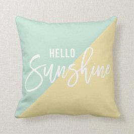 Hola Cojín decorativo de la sol