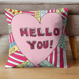 Hola colorido cojín de moda moderna Pillow