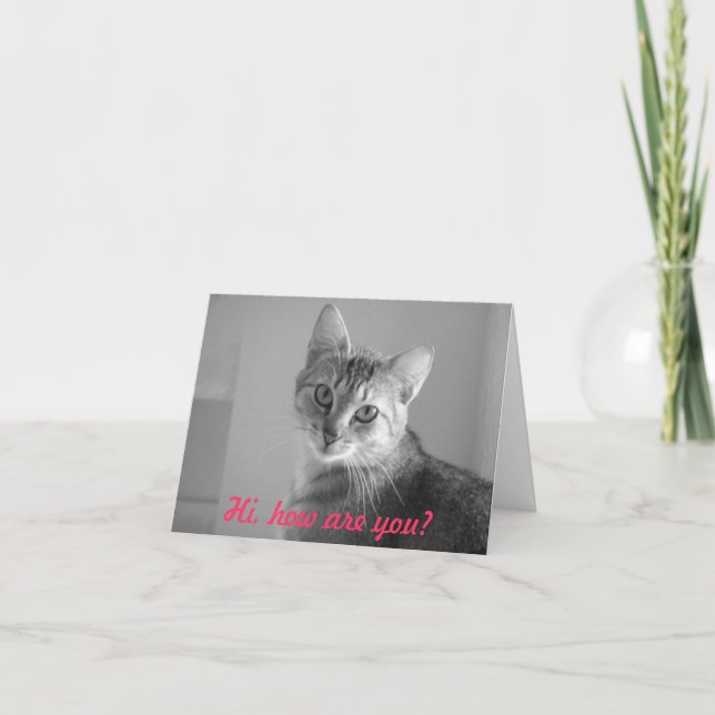 ¿Hola cómo está usted? Tarjeta de nota (Anverso)