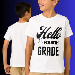 Hola Cuarto Grado, De Vuelta A La Camiseta Escolar