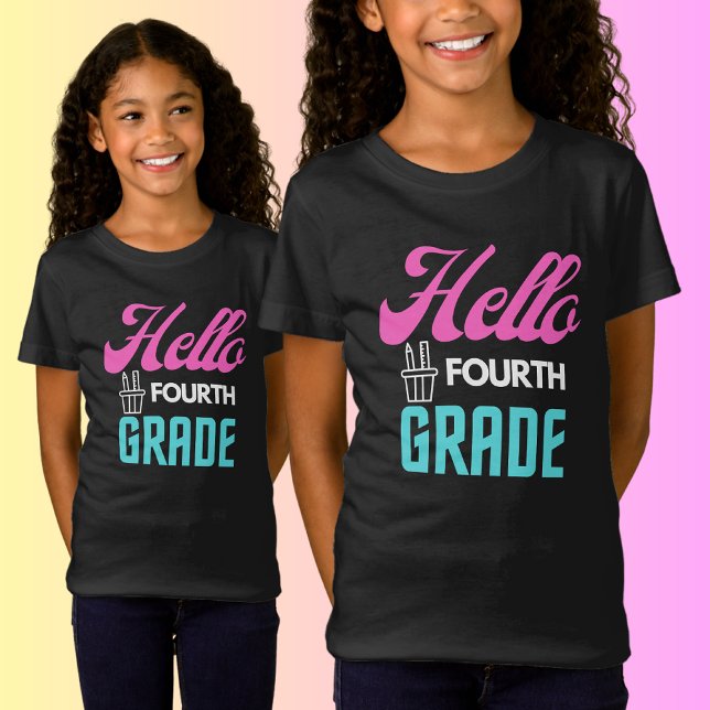 Hola Cuarto Grado, De Vuelta A La Camiseta Escolar (Subido por el creador)