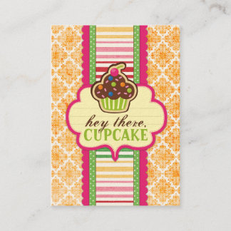 Hola, Cupcake 2 Tarjetas Chubby Business