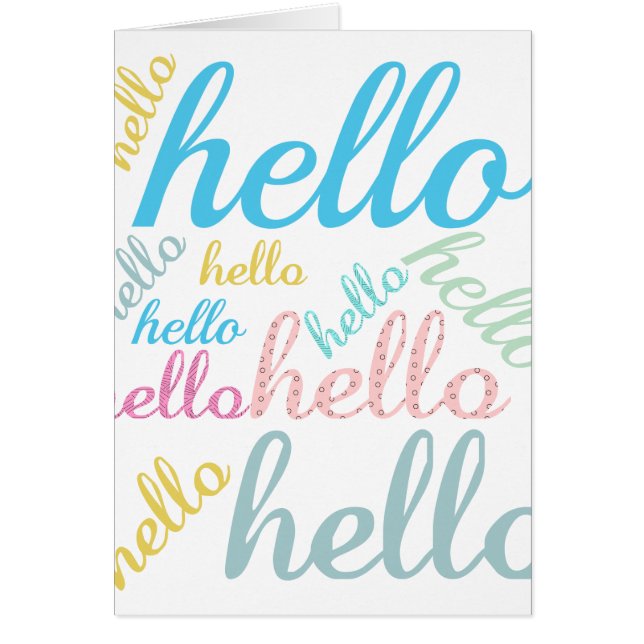 Hola Cute Colorful Hello Gifts (Frente)
