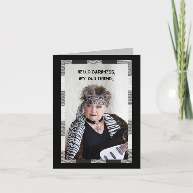 Hola Darkness, mi vieja tarjeta graciosa de amigo (Anverso)