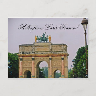 HOLA DE LA postal PARÍS