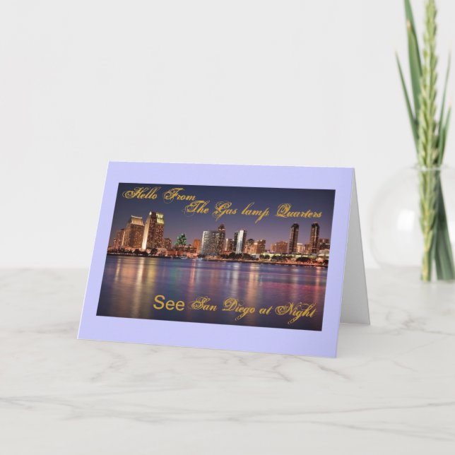 Hola de tarjetas de felicitación de San Diego (Anverso)