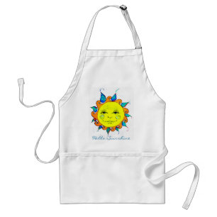 Hola delantal de la sol