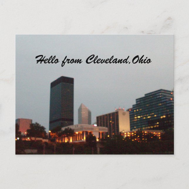 HOLA, DESDE CLEVELAND, postal OHIO (Anverso)