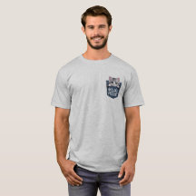 Hola desde el bolsillo - Camiseta para gato