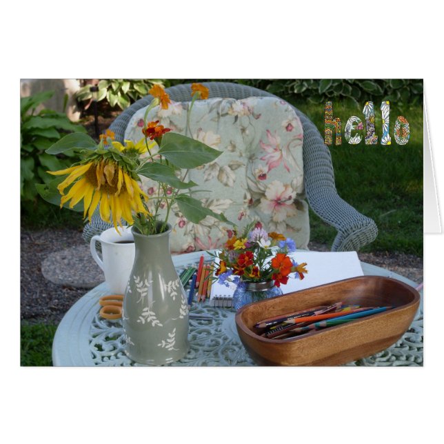 Hola desde el Jardín (Anverso (Horizontal))