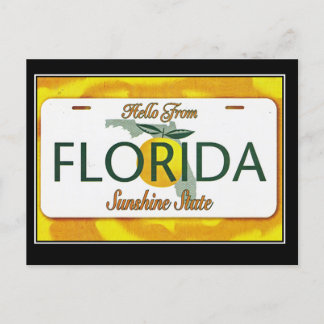 Hola desde Florida Postal Vintage de Viajes