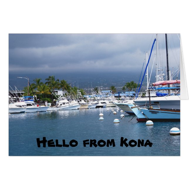 Hola desde Kona, Hawaii (Anverso (Horizontal))