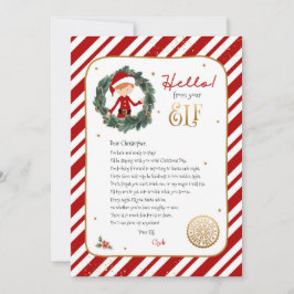 Hola desde la carta de invitación de bienvenida de