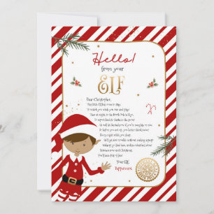 Hola desde la invitación de la carta de bienvenida