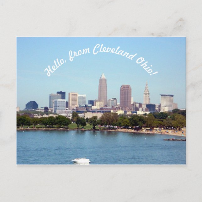 Hola desde la postal de Cleveland OH (Anverso)