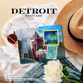 Hola desde la postal de Detroit