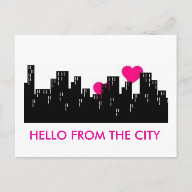HOLA DESDE LA TARJETA POSTAL DE LA CIUDAD (Anverso)