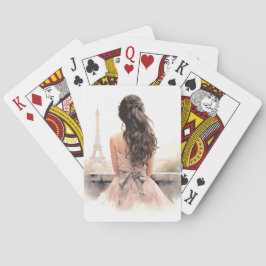 Hola desde las cartas de póquer de París