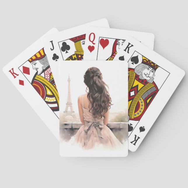 Hola desde las cartas de póquer de París (Reverso)