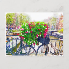 Hola desde postal de Ámsterdam