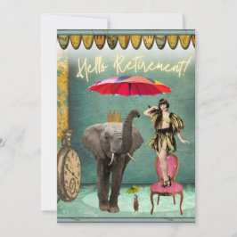 Hola Diversión de retiro y tarjeta plana Funky