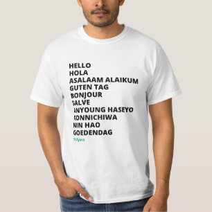 Hola en diferentes idiomas camiseta de Ayusa Men