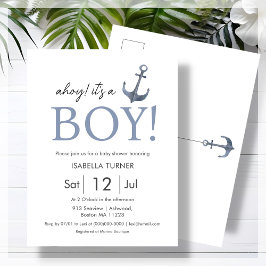 ¡Hola! Es un Niño | Invitación a Baby Shower