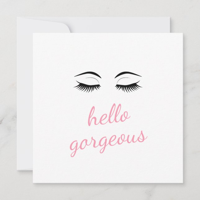 Hola espléndida con Bonitos Eyelashes Glam Cumplea (Anverso)