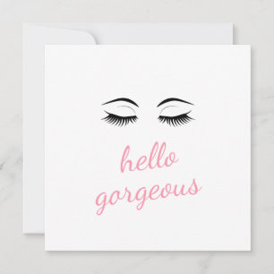 Hola espléndida con Bonitos Eyelashes Glam Cumplea