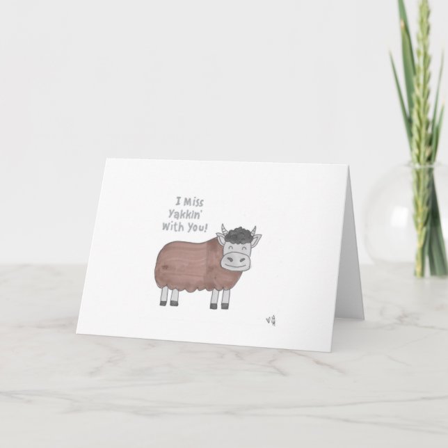 Hola - Extraño Yakkin Con Tu Tarjeta (Anverso)