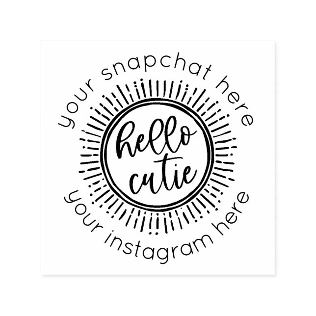 Hola Fiesta Cutie Sello de información de medios s (Diseño)